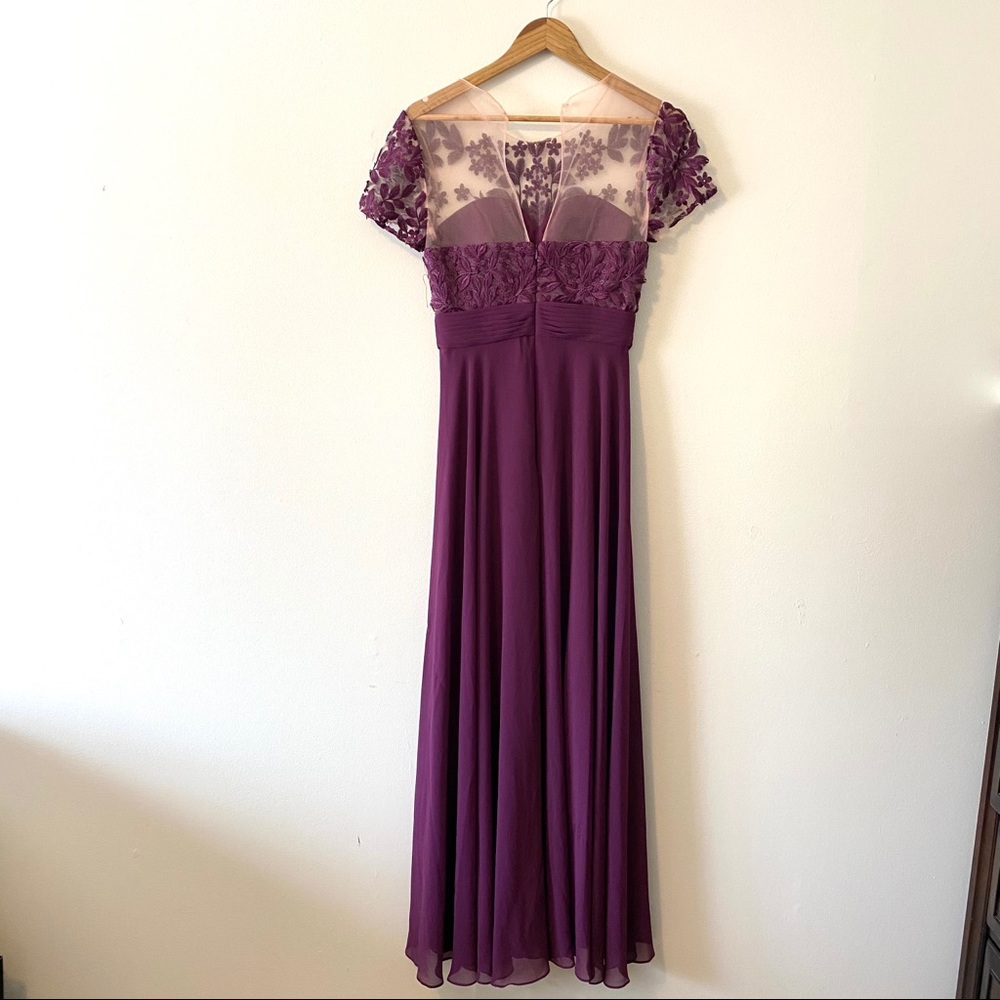 New Js Collections Embroidered A- Line Gown - image 7